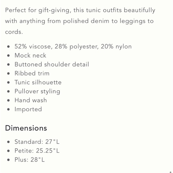 Anthropologie Margarita Mock Neck Tunic Sweater M Ivory Shoulder Button - Picture 11 of 11